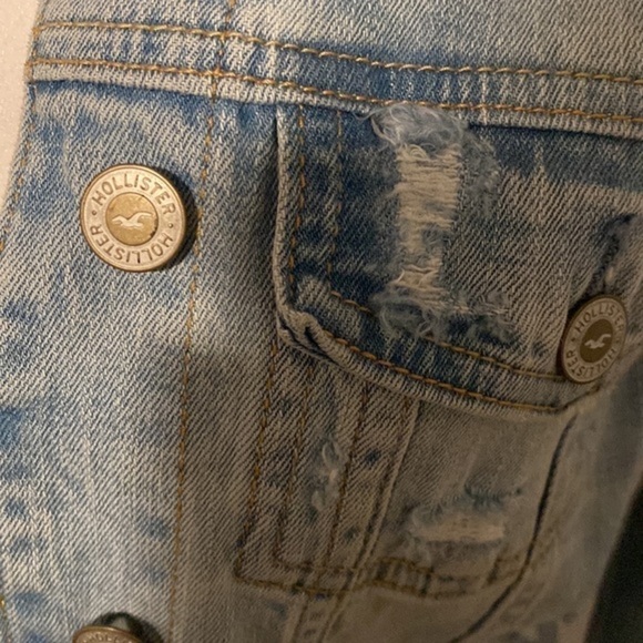 Hollister Co. Denim Jean Jacket Women‎ S Small - Picture 3 of 7